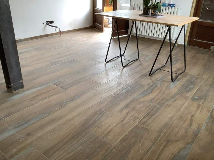 Carrelage intérieur imitation bois, Thonon-les-Bains